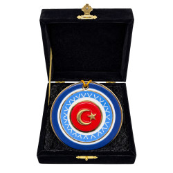 TUĞRA LACİVERT AYYILDIZ DEKORATİF DUVAR ASKISI