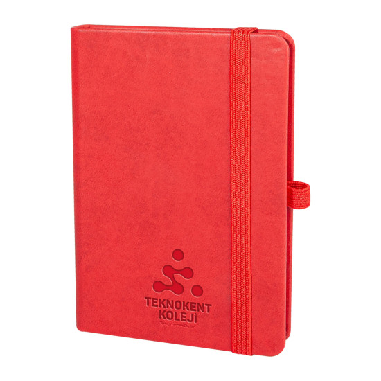 İNCEK KIRMIZI TARİHSİZ DEFTER (9X14 CM)