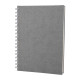 ALTINDAĞ GRİ KARELİ SPİRALLİ TARİHSİZ DEFTER (17X24 CM)