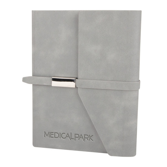 MOGAN GRİ TARİHSİZ DEFTER (15x21 CM)