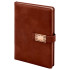 ÖVEÇLER KAHVERENGİ TARİHSİZ DEFTER (15X21 CM)