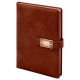 ÖVEÇLER KAHVERENGİ TARİHSİZ DEFTER (15X21 CM)