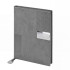 KUĞULU GRİ TARİHSİZ DEFTER (15X21 CM)