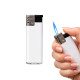 NİKSAR BEYAZ I-LIGHTER TURBO ALEVLİ SİBOPLU ÇAKMAK