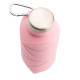 AYDENİZ PEMBE 700 ML KATLANABİLİR SİLİKON MATARA