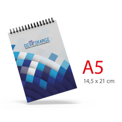 ALA-30 A5 KARTON KAPAKLI SPİRALLİ BLOKNOT