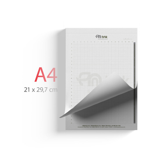 ALA-50 A4 TUTKALLI BLOKNOT